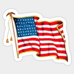 American Flag Sticker